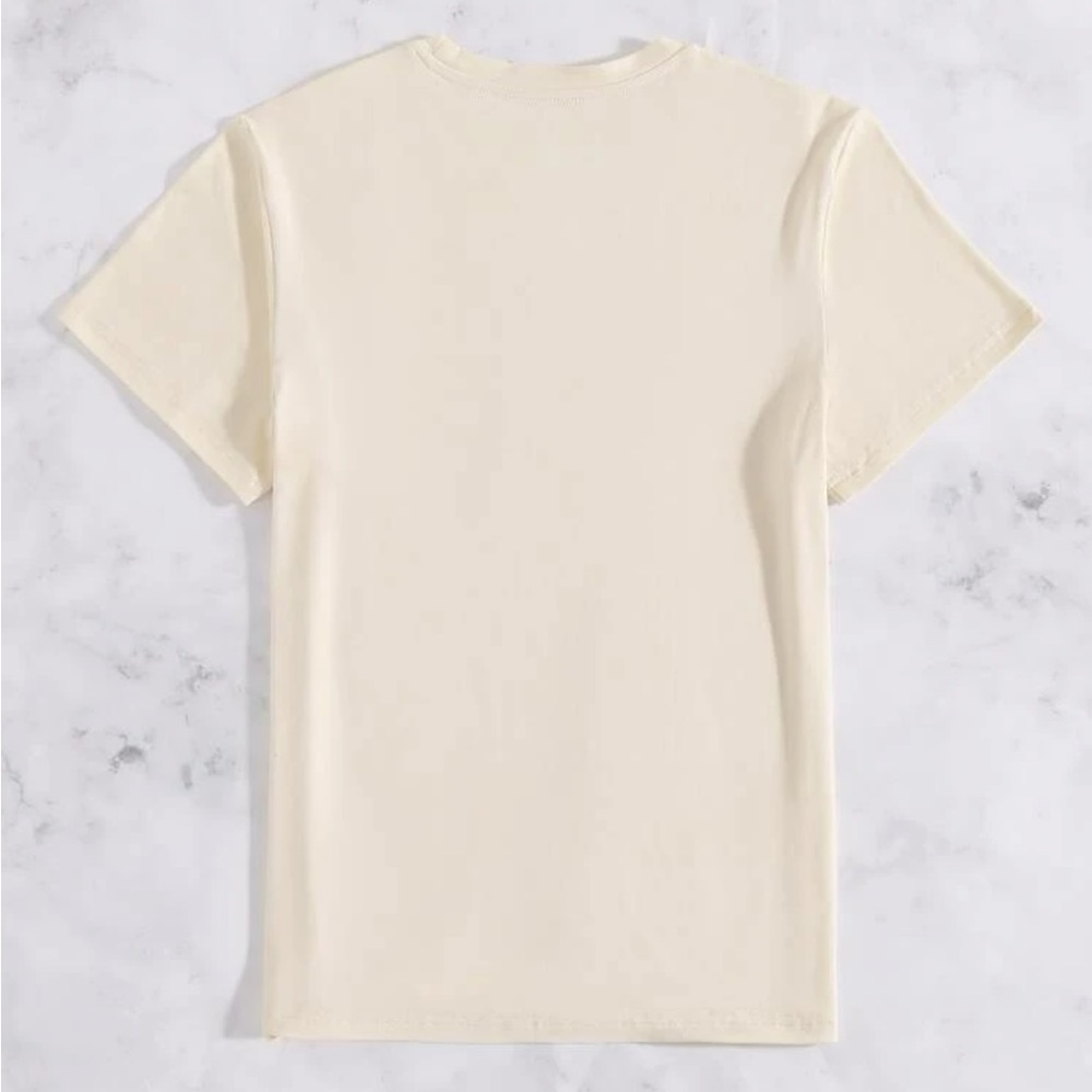 Apricot Color 1990’s & Tape Print Tee - Picture 2 of 2